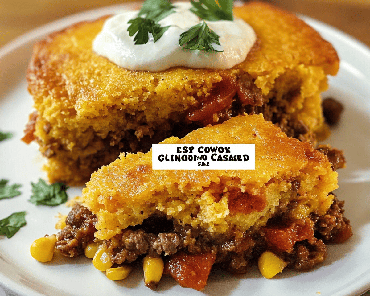 Easy Cowboy Cornbread Casserole