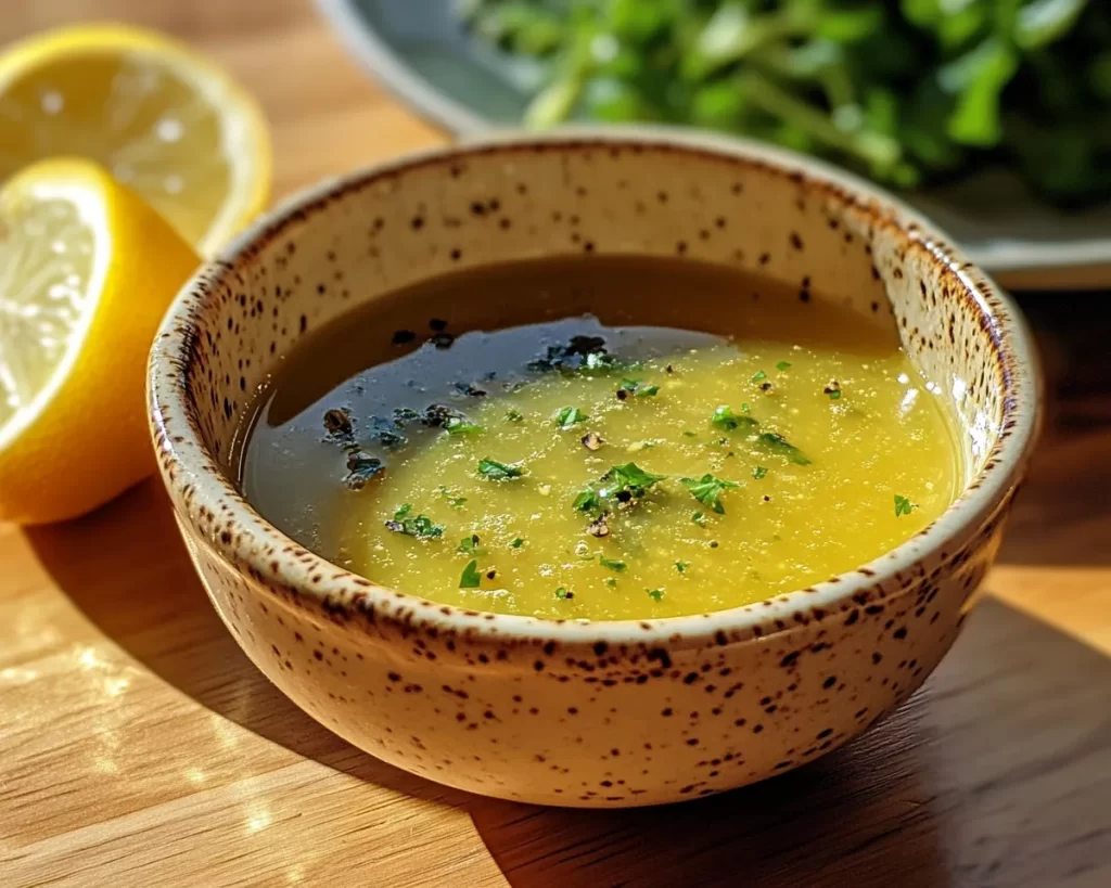 Lemon Vinegarette Dressing with Dijon Mustard (Restaurant Style)