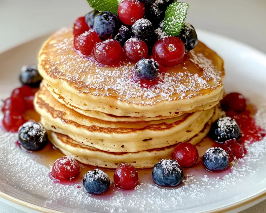 Mother’s Day Brunch Pancakes with Berries