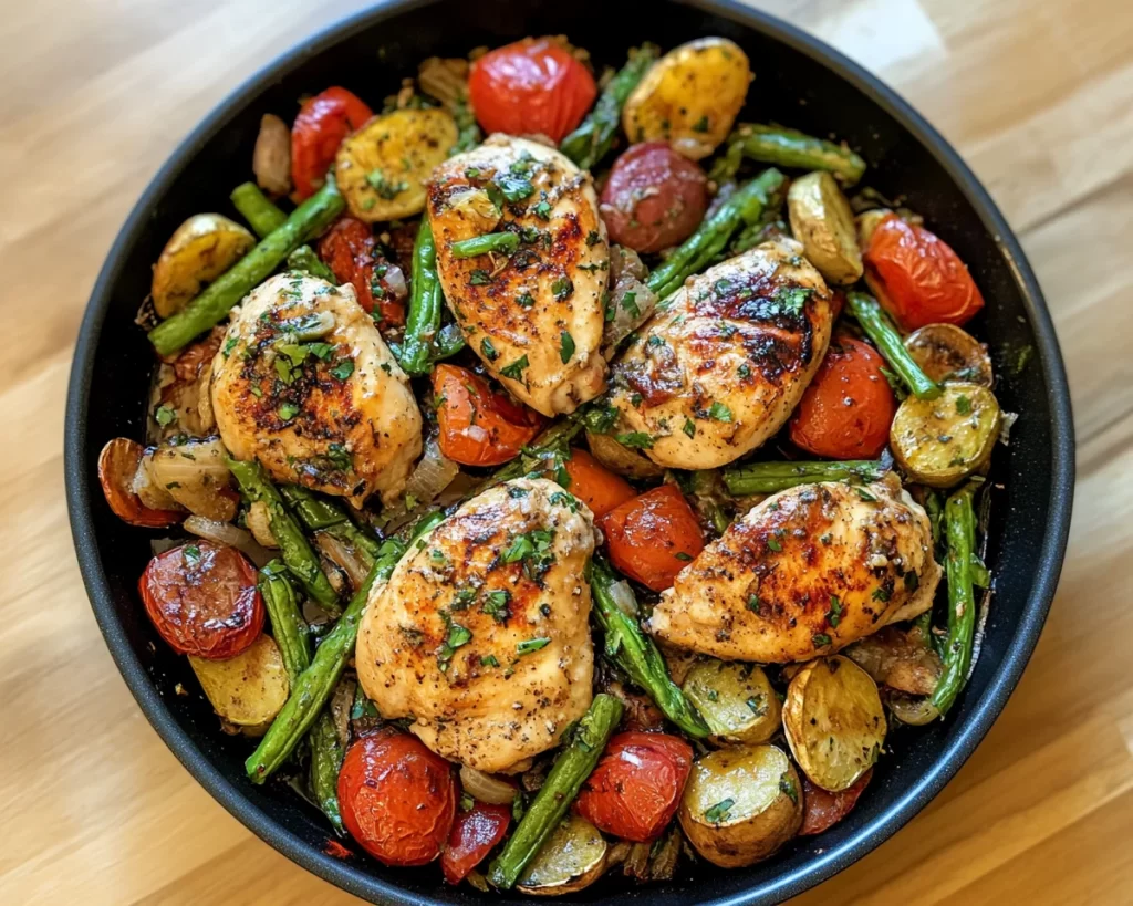 Spring Dinners: One-Pan Chicken and Spring Veggies