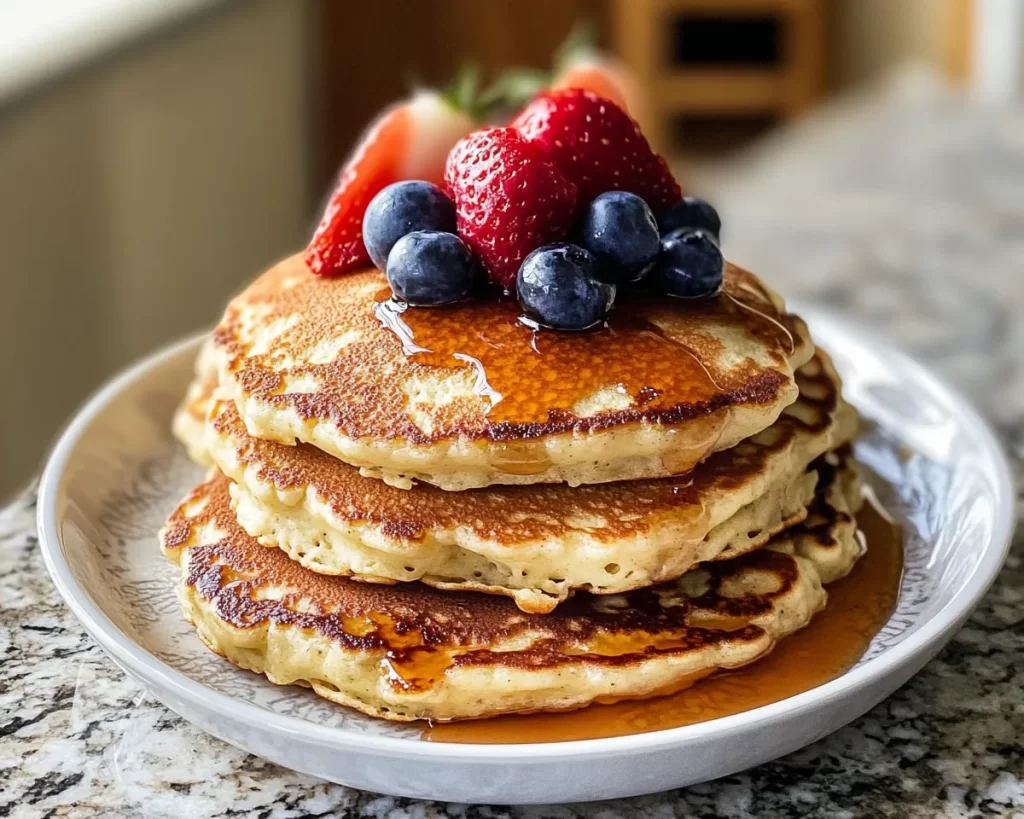 Protein-Packed 3 Ingredient Cottage Cheese Pancakes