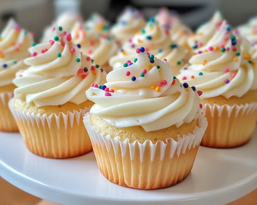 Spring Cupcakes: Vanilla Lemon Cupcakes (Soft)