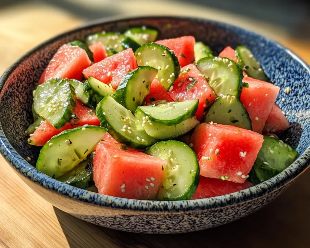 Summer Side Dishes: Watermelon Cucumber Salad
