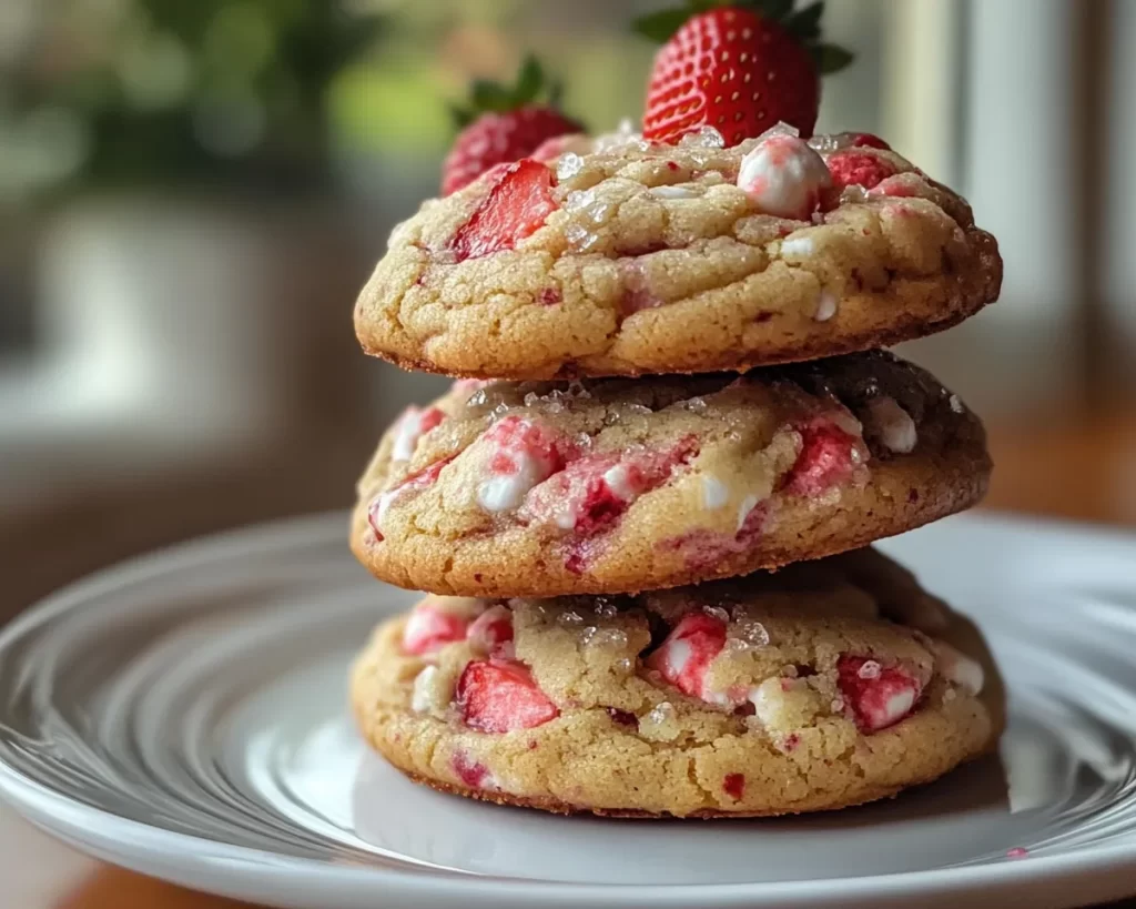 Spring Baking: Strawberry Cake Mix Cookies