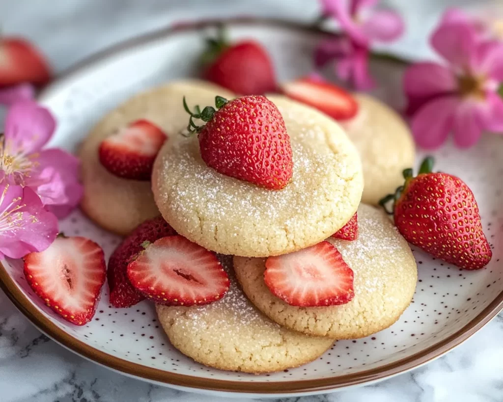 Spring Baking: Strawberry Sugar Cookies (Soft)