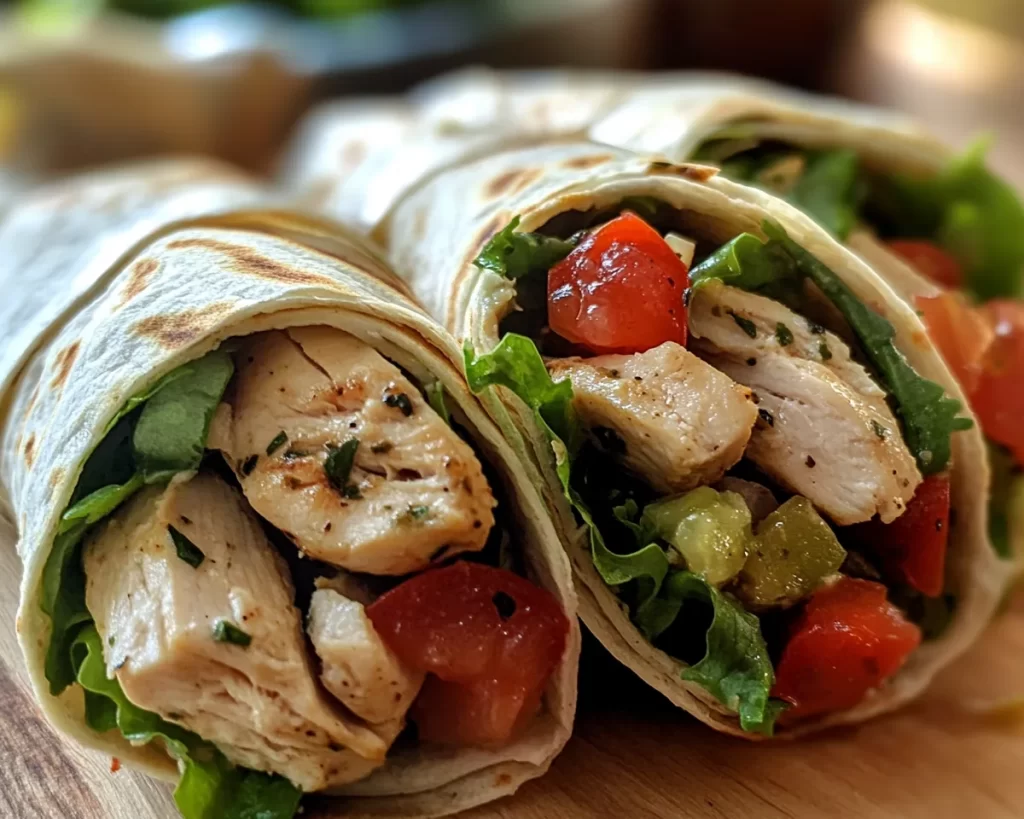 Summer Meals Dinner: Mediterranean Chicken Wrap