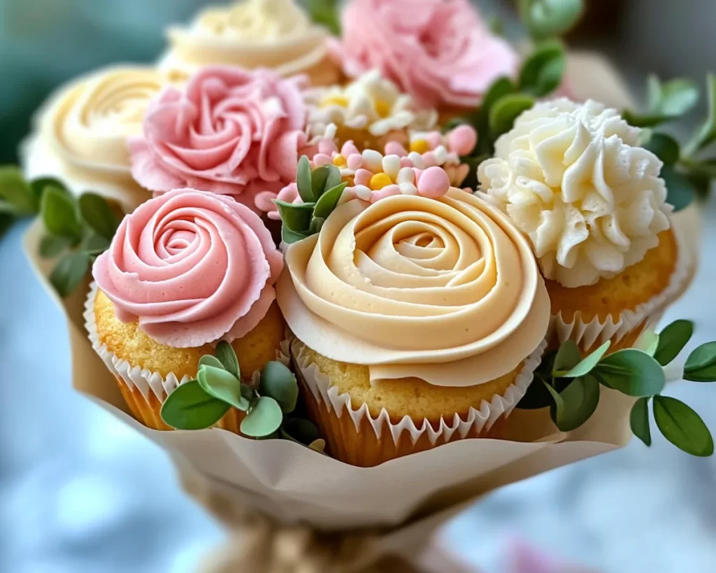 Mother’s Day Vanilla Cupcake Bouquet
