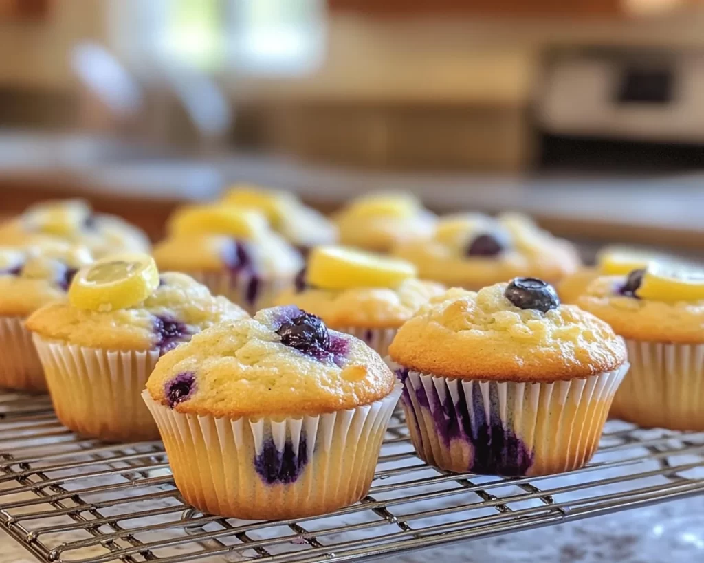 Easter Lemon Blueberry Muffins