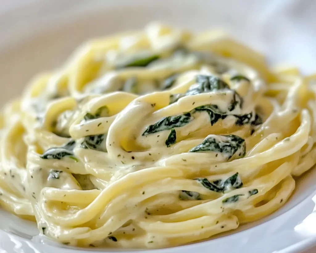 Mother’s Day Creamy Spinach Pasta