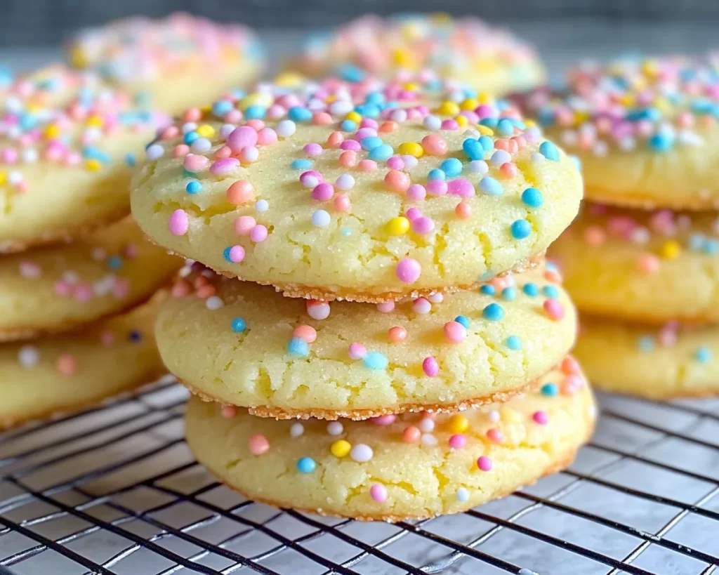 Easter Lemon Sugar Cookies