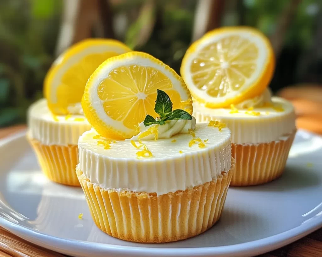 Spring Desserts: No Bake Lemon Cheesecake Cups