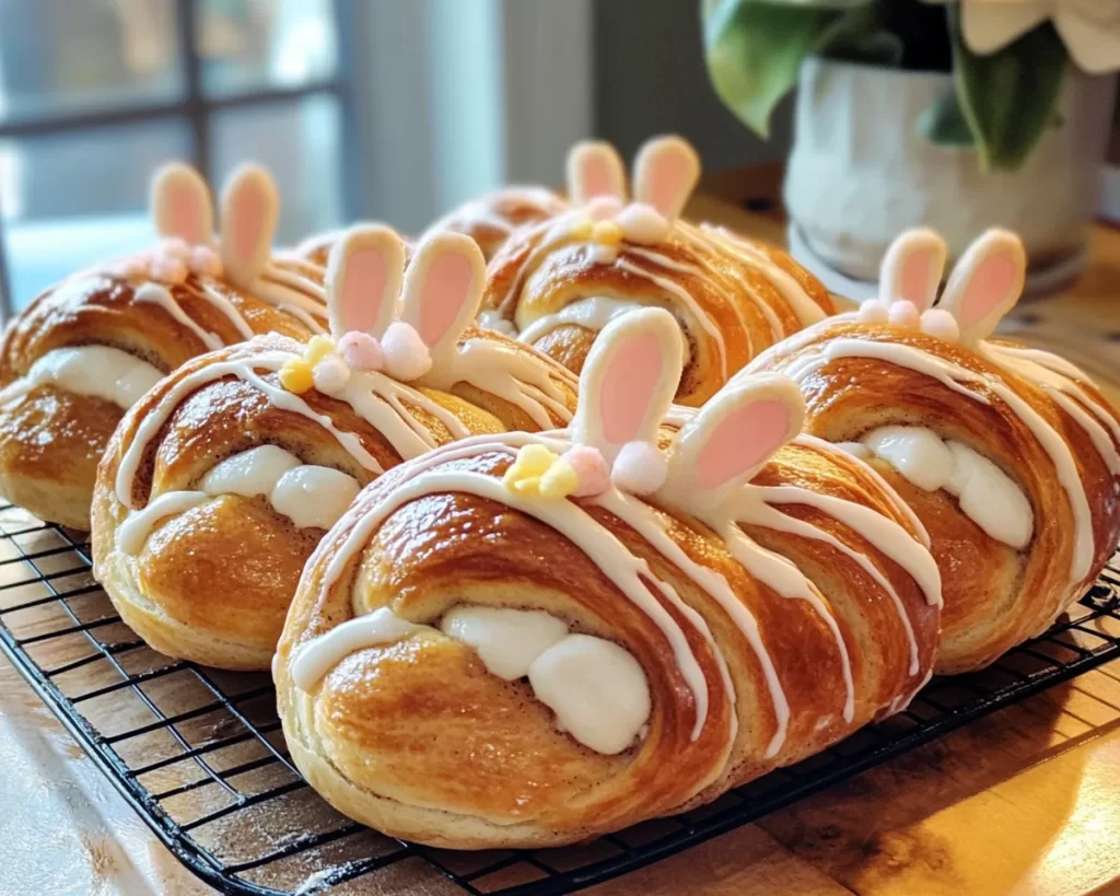 Easter Bunny Cinnamon Rolls