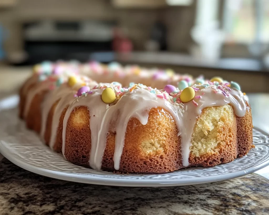 Easter Vanilla Almond Cake