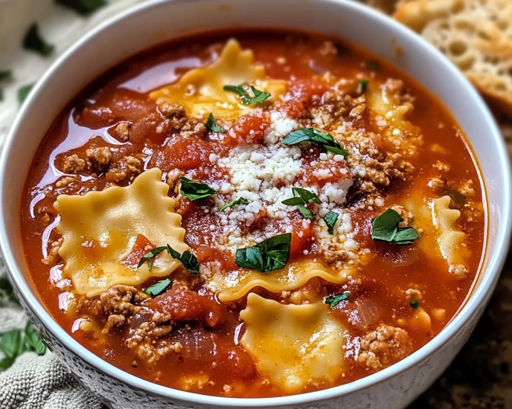 Easy Low Sodium Lasagna Soup