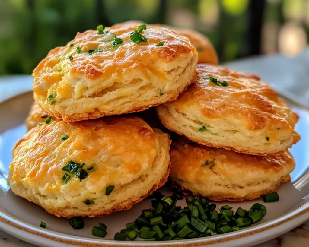 St Patrick’s Day Cheddar and Chive Biscuits