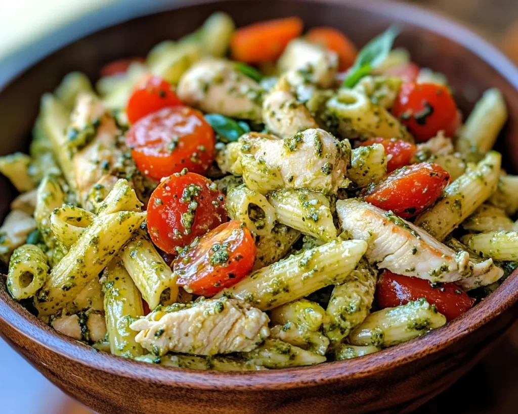 Spring Dinner Party: Chicken Pesto Pasta Salad (Fresh)
