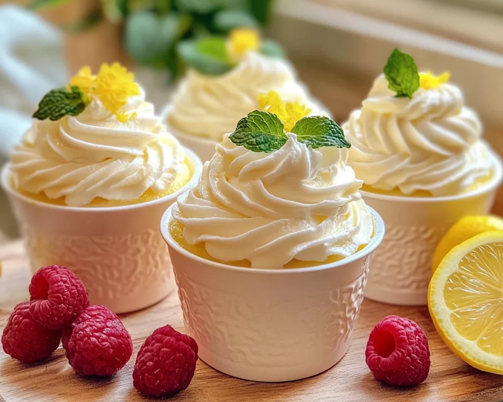 Spring Desserts: Lemon Mousse Cups (Easy + Fluffy)