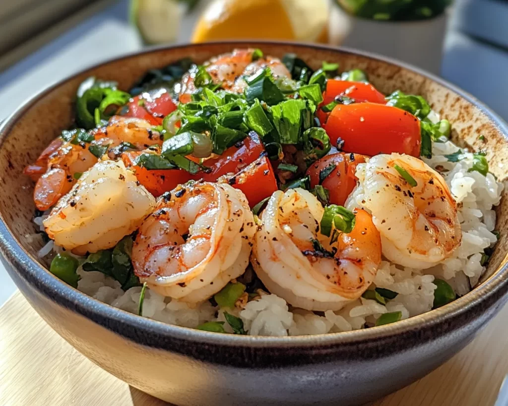 Spring Dinner: Shrimp Rice Bowl (Fresh)