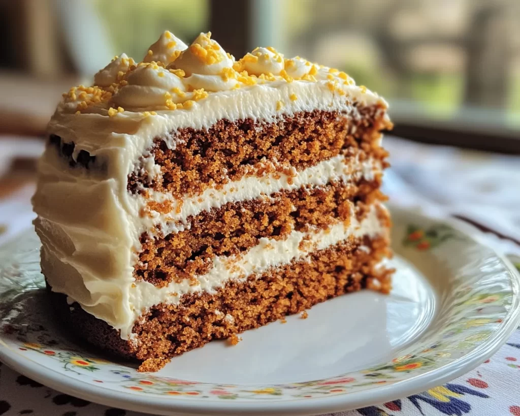 Easter Carrot Cake with Cream Cheese Frosting