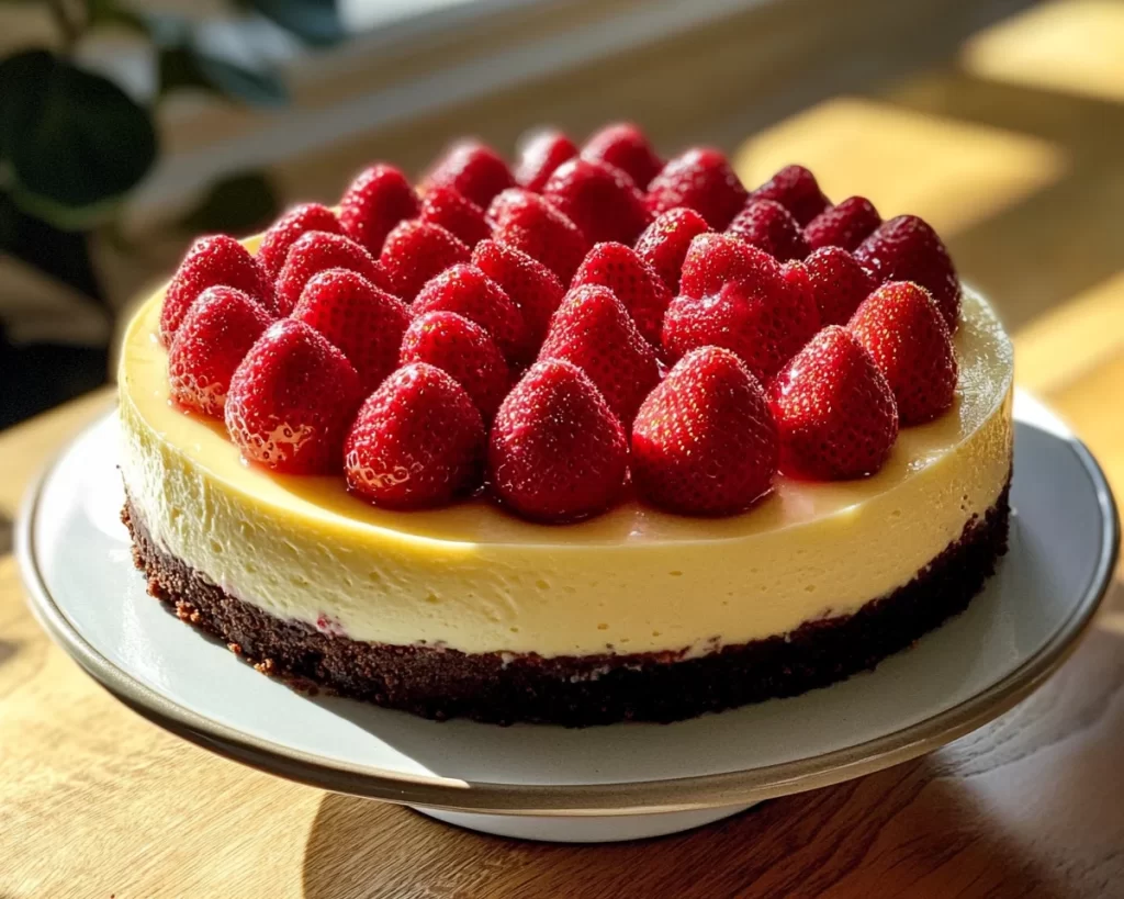 Mother’s Day Strawberry Cheesecake