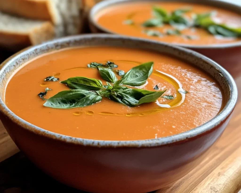 Spring Soup: Creamy Tomato Basil Soup (Easy)