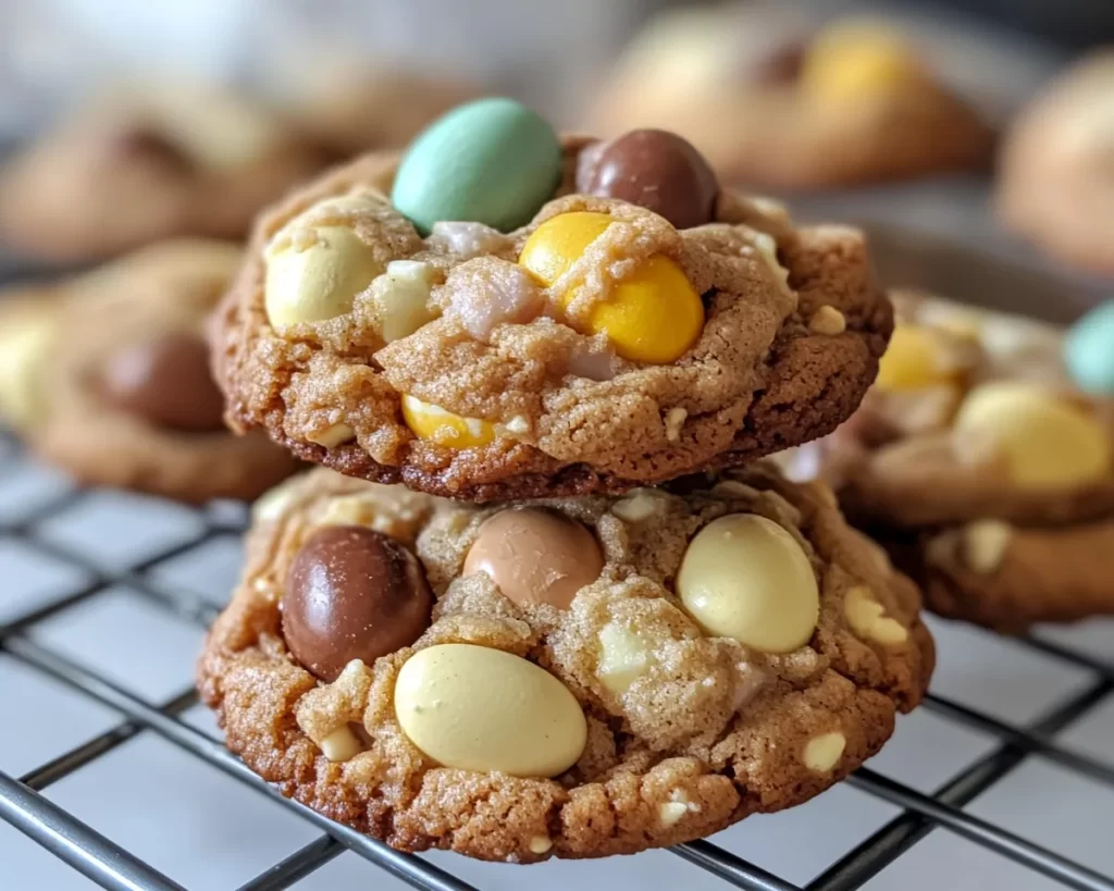 Cadbury Egg Cookies (Soft + Chewy)