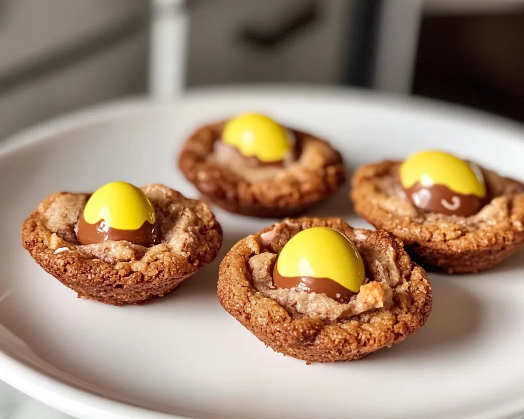 Cadbury Egg Cookies: Mini Egg Cookie Cups