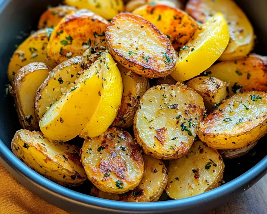 Crispy Greek Lemon Potatoes