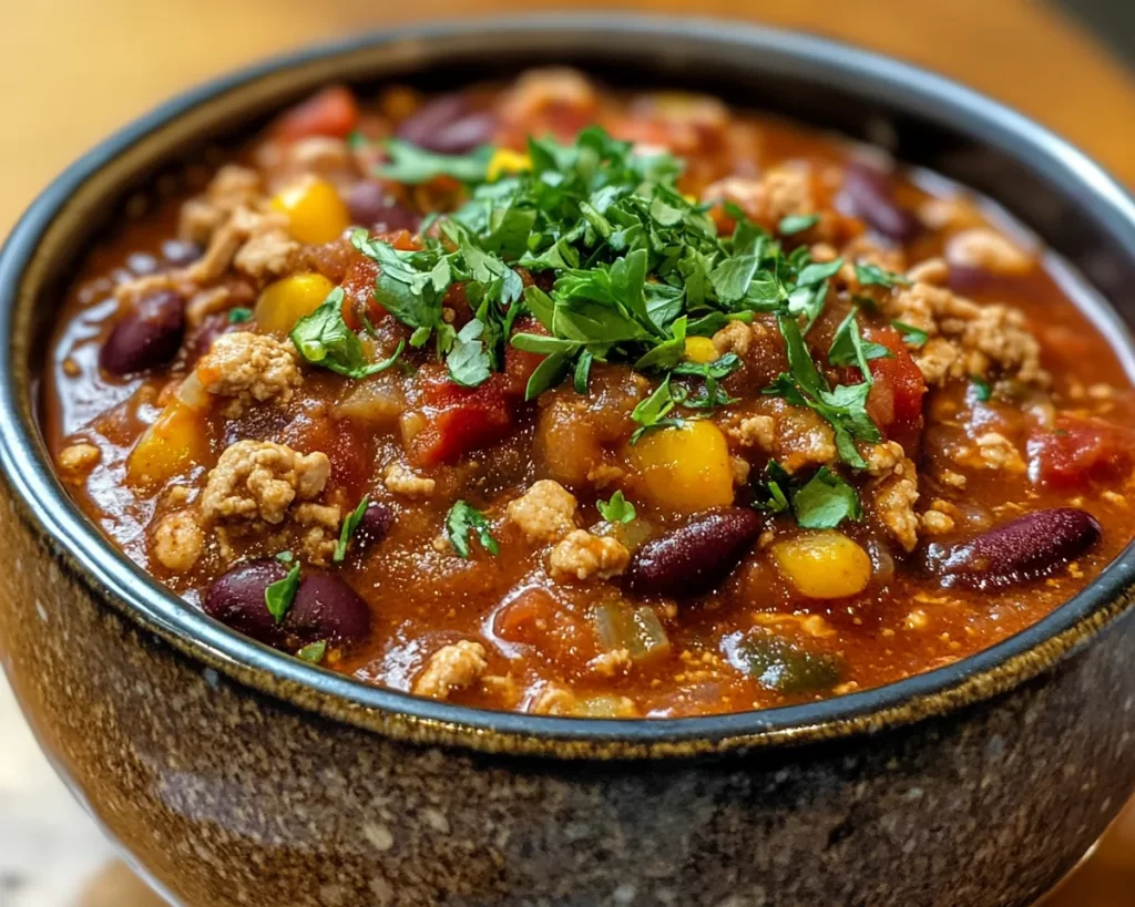 Healthy Easy Turkey Chili (One Pot)