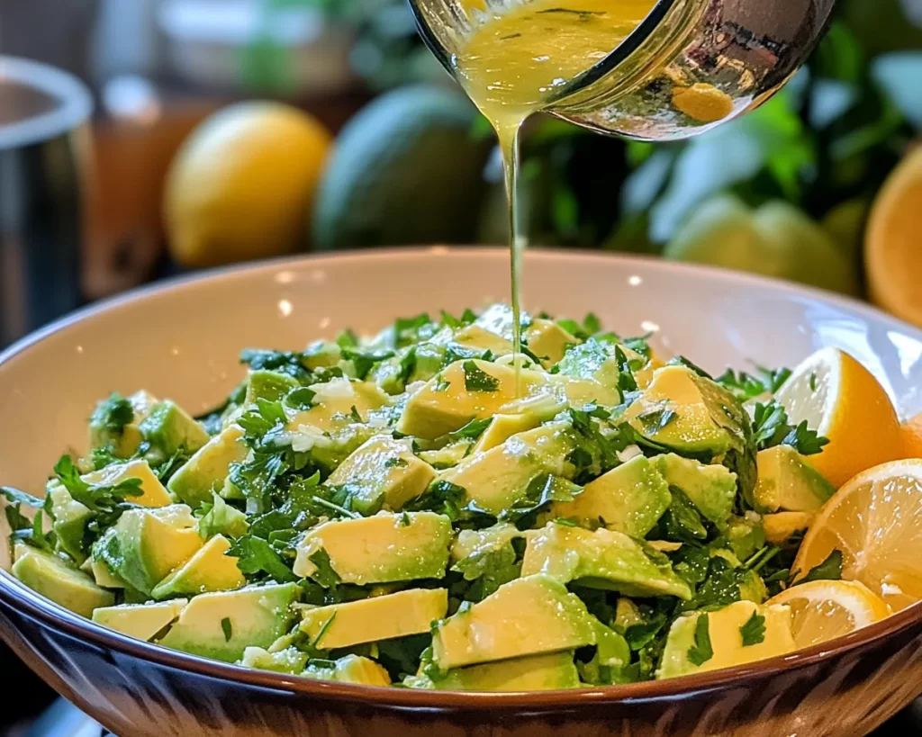 Lemon Vinegarette Dressing for Avocado Salad
