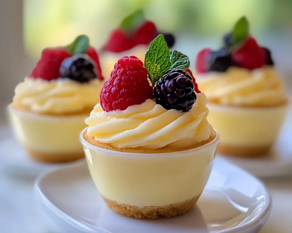 Spring Desserts: Lemon Berry Dessert Cups