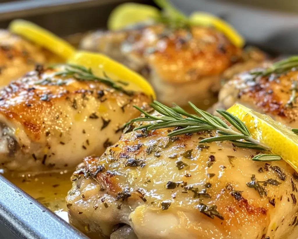 Summer Dinner Recipes: Lemon Herb Chicken Thighs