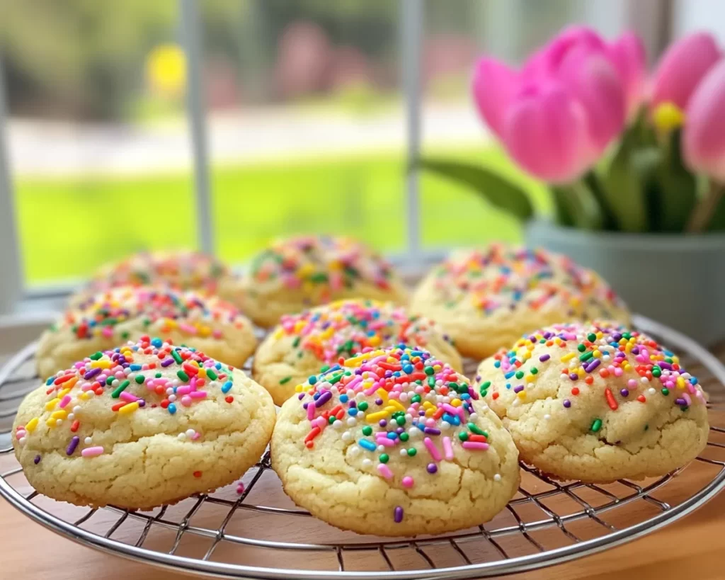 Spring Cookies: Soft Spring Sprinkle Cookies