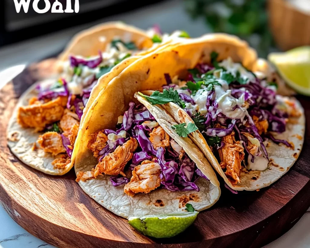 Homemade Chicken Tacos With Slaw