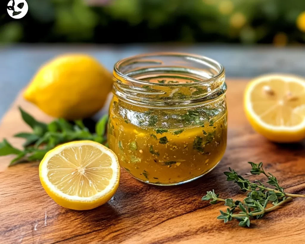 Lemon Vinegarette Dressing with Fresh Herbs (Spring Flavor)