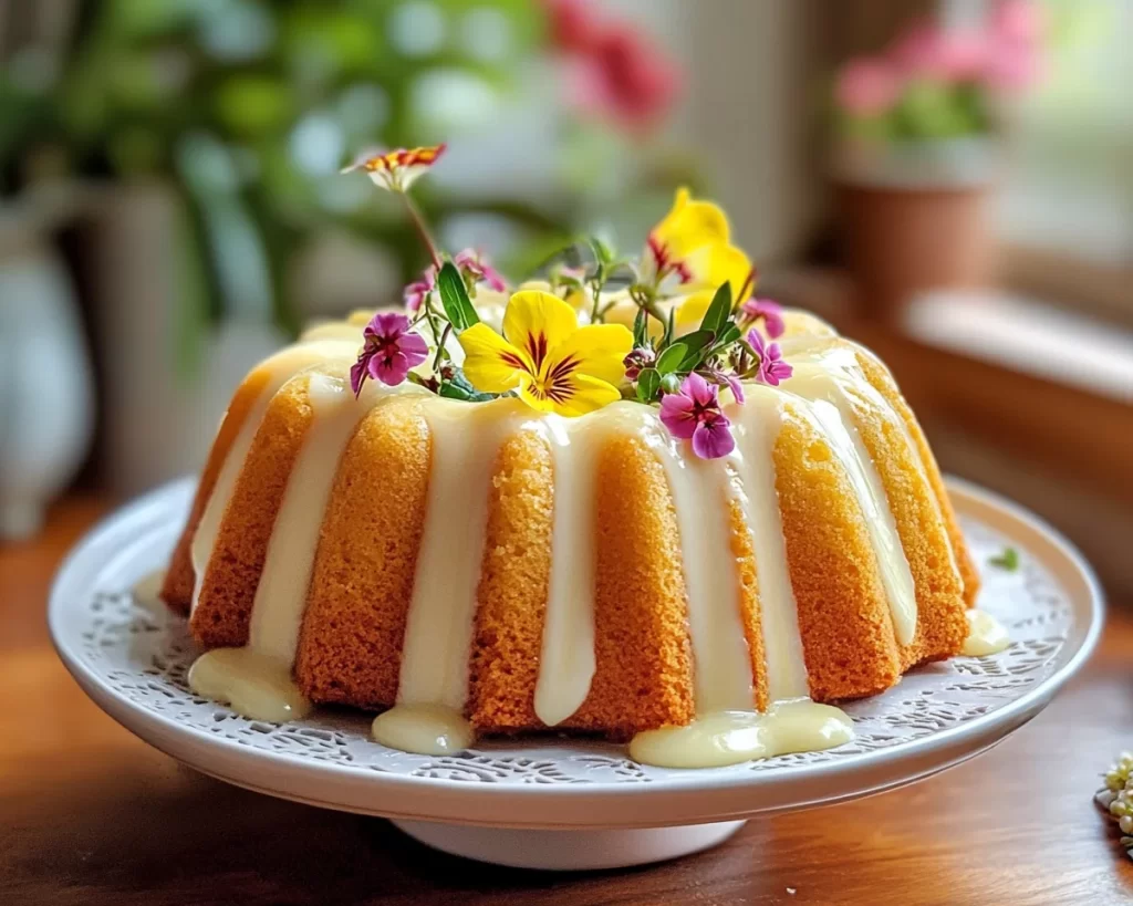 Spring Cake: Lemon Vanilla Bundt Cake