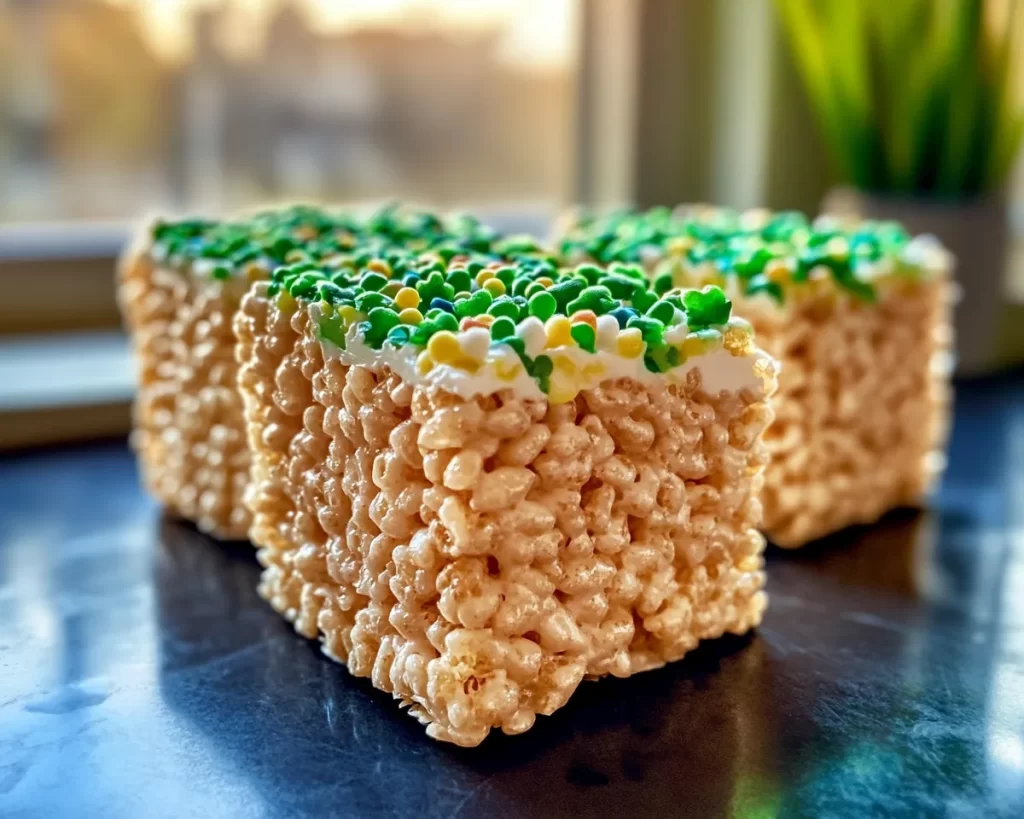 St Patrick’s Day Irish Cream Rice Krispie Treats