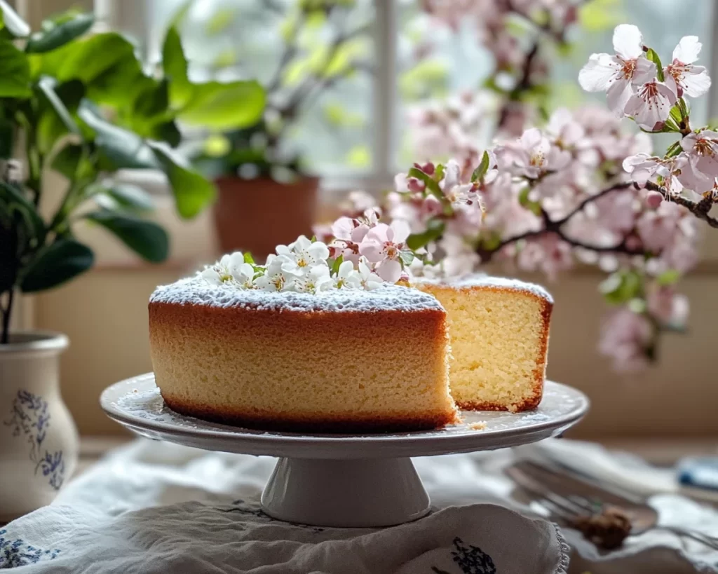 Spring Cake: Simple Vanilla Spring Cake