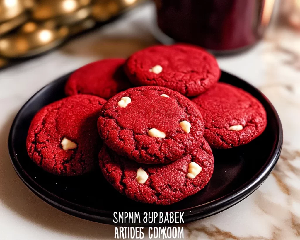 Simple Small Batch Red Velvet Cookies