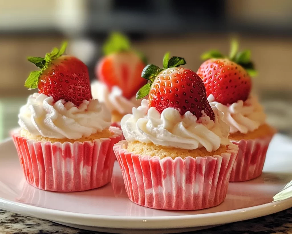 Strawberry Shortcake Cups (No Bake)