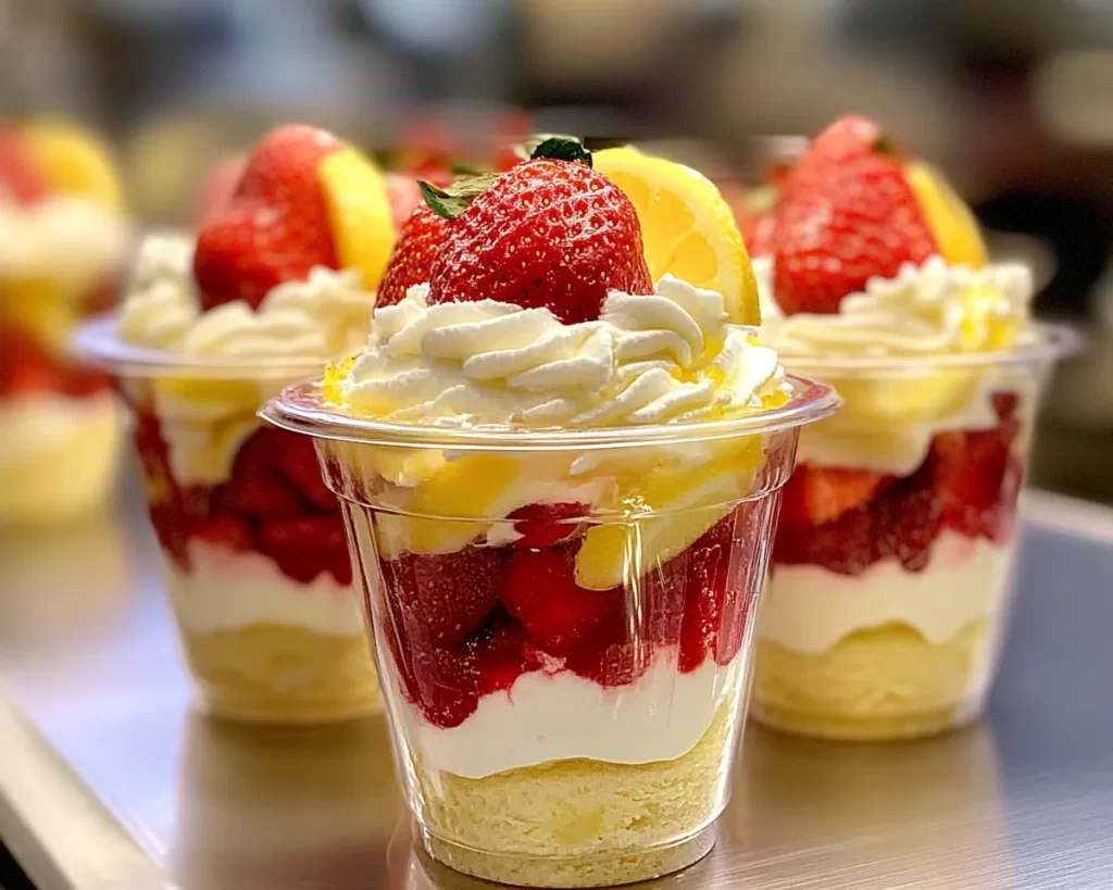Spring Desserts: Strawberry Lemon Trifle Cups