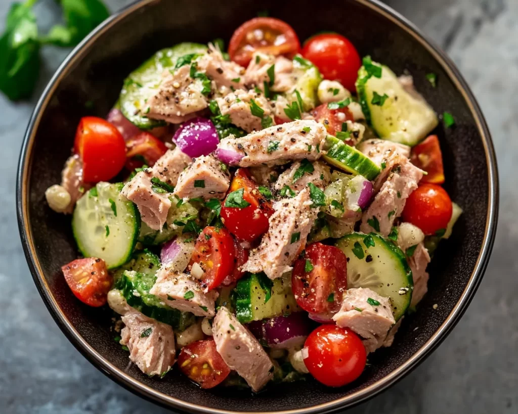 Healthy Mediterranean Tuna Salad