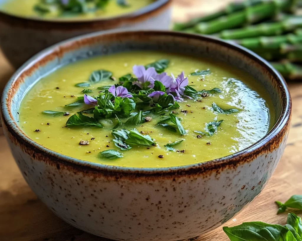 Spring Soup: Creamy Asparagus Soup (Light + Easy)