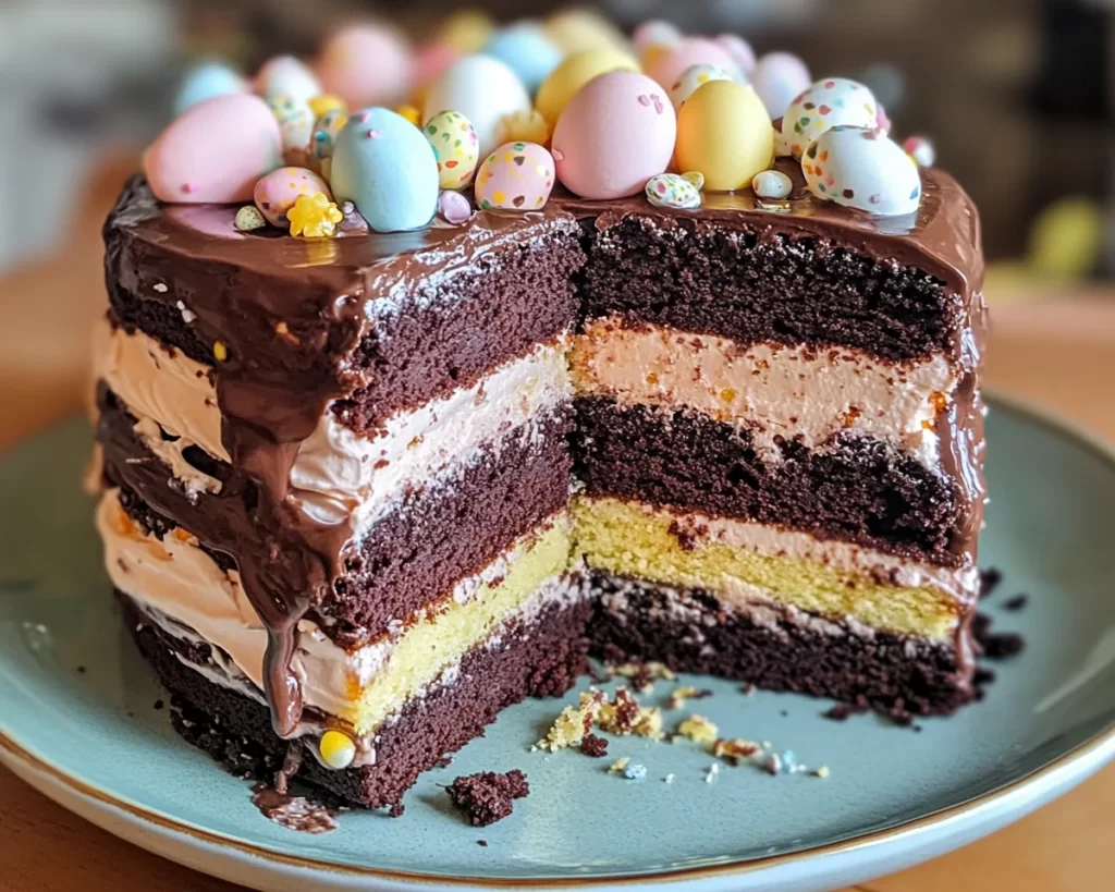 Easter Chocolate Layer Cake