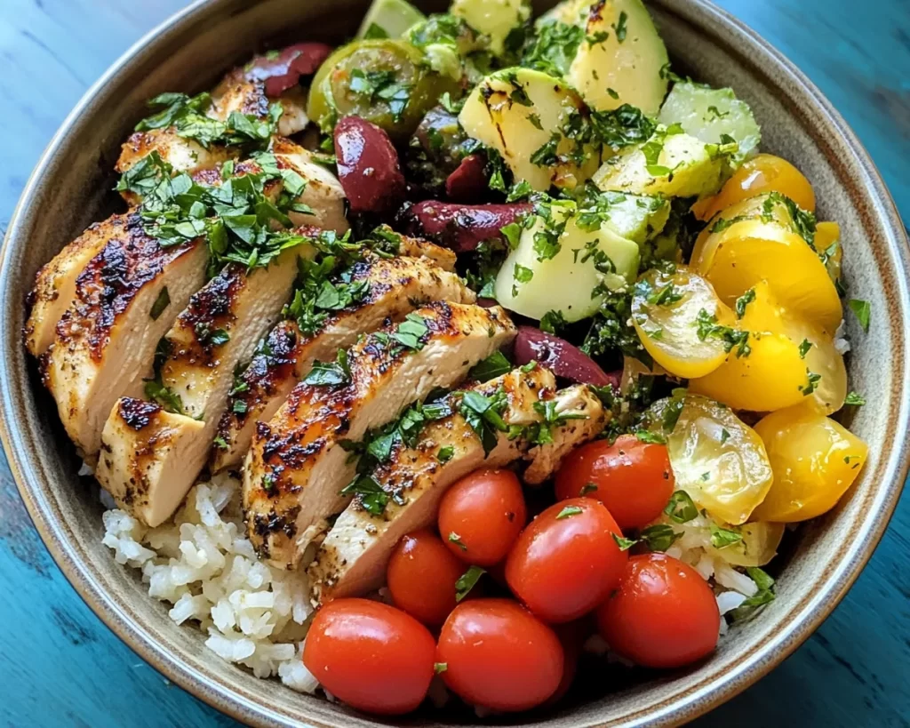 Spring Dinner Party: Mediterranean Chicken Bowl (Fresh)