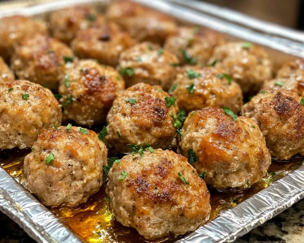 Healthy Easy Ground Turkey Meatballs (Oven Baked)