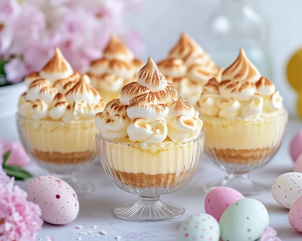 Easter Lemon Meringue Dessert Cups