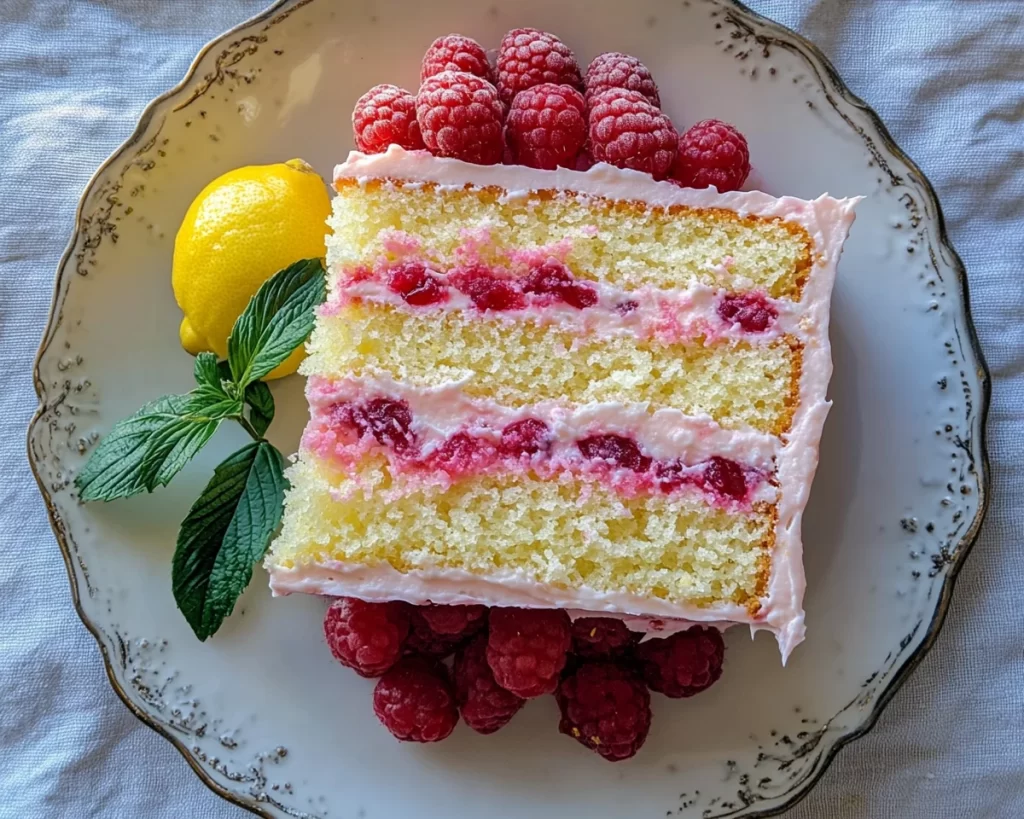 Spring Birthday Cake: Lemon Raspberry Cake (Pretty + Fresh)