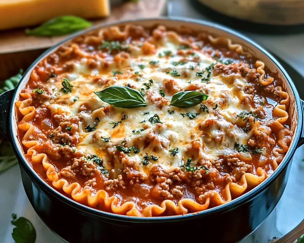One-Pan Cheesy Lasagna Soup Recipe