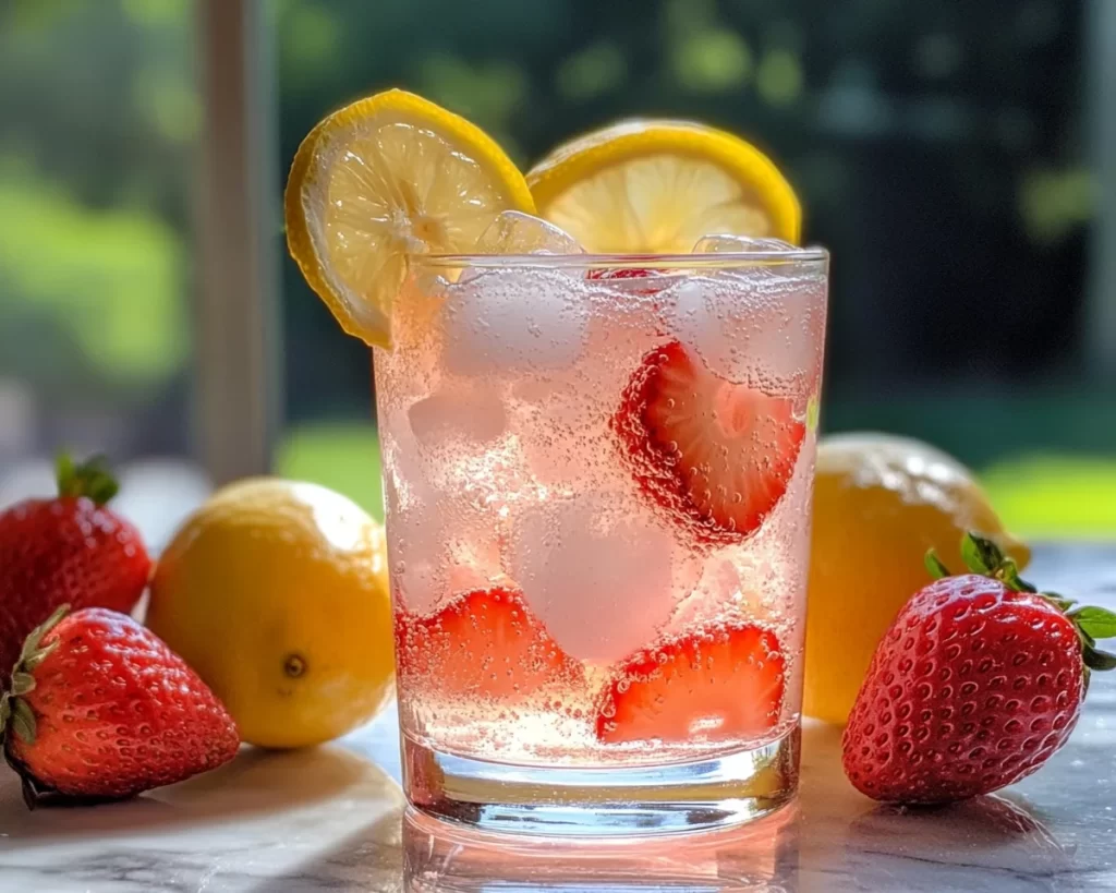 Soda Drinks Recipes: Strawberry Lemon Soda (Refreshing)